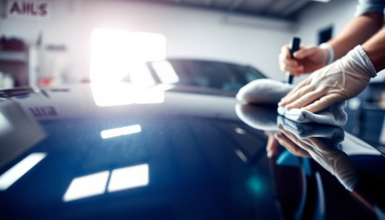 Fahrzeugaufbereitung mit perfektem Finish und glänzendem Lack.