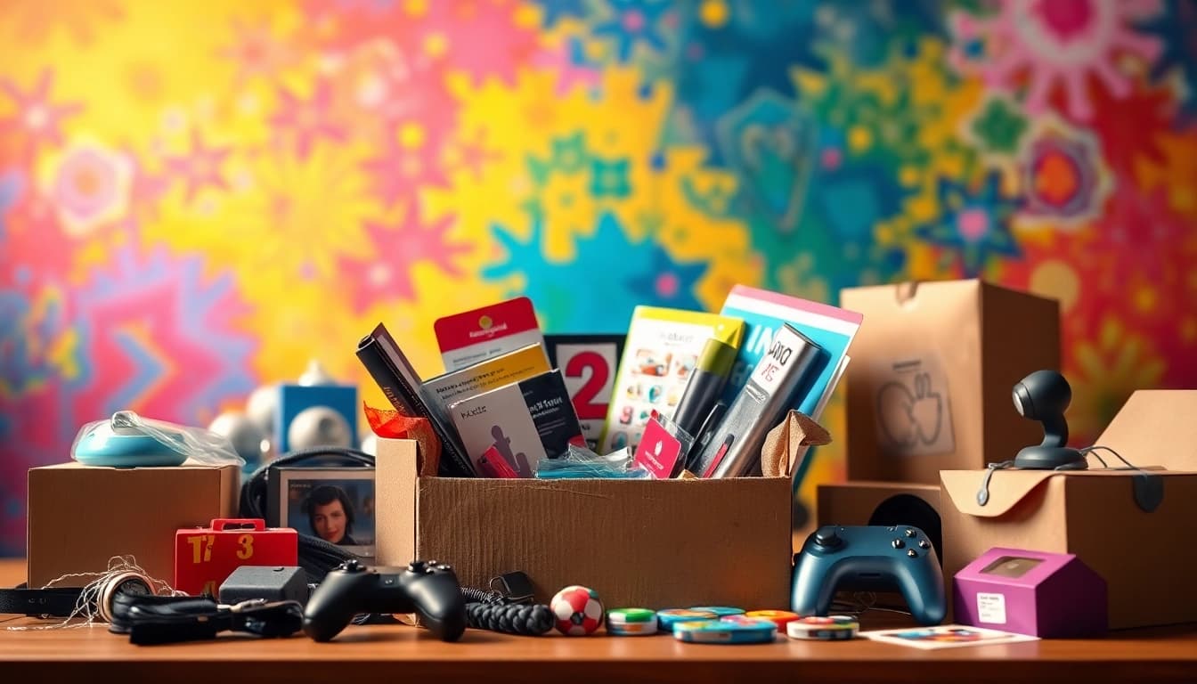 Mystery Box filled with exciting unboxed items enhances the thrill of surprise.