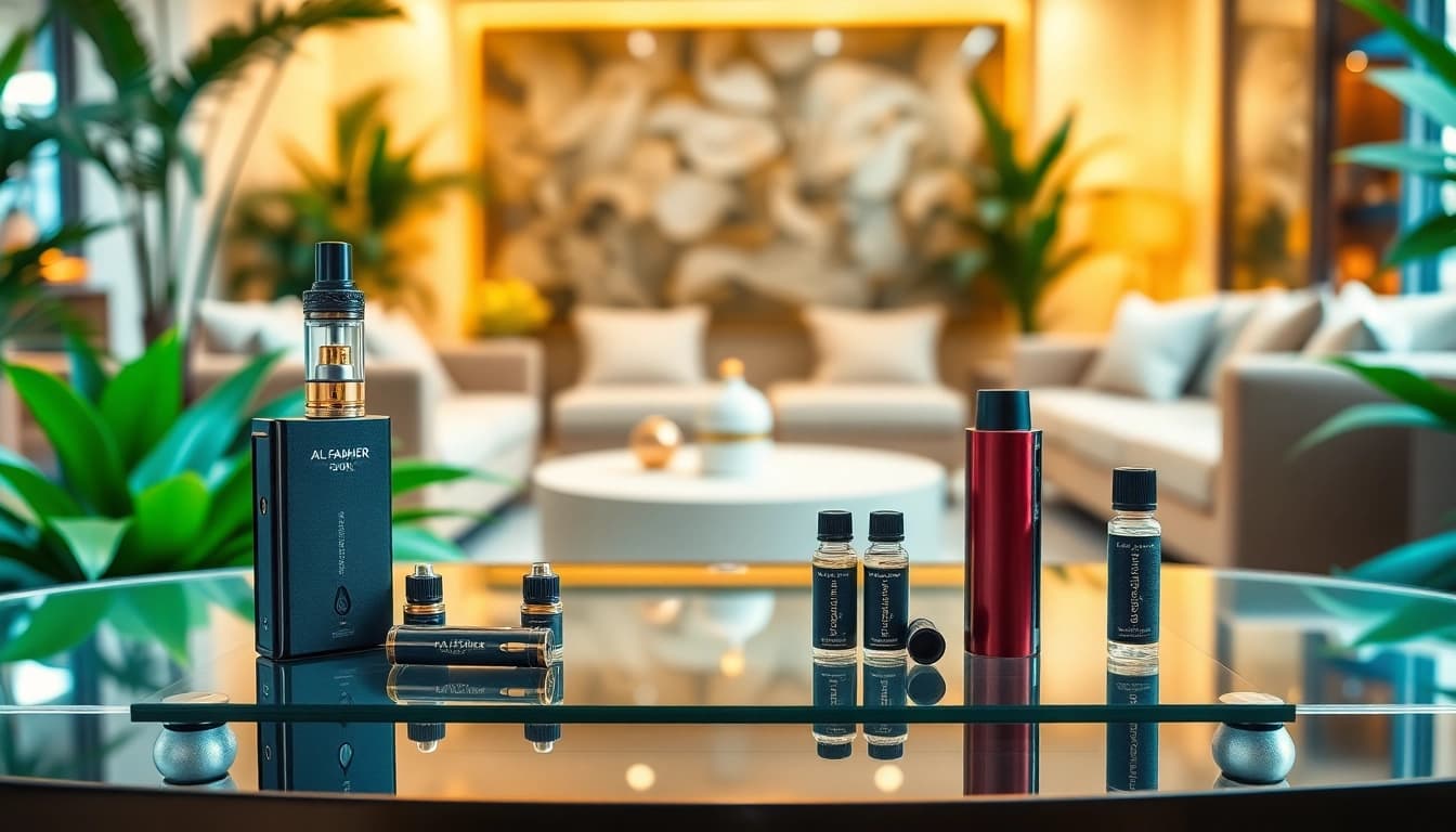 Al Fakher 30K Vape Produkte im eleganten Ambiente, ideal für Genuss.