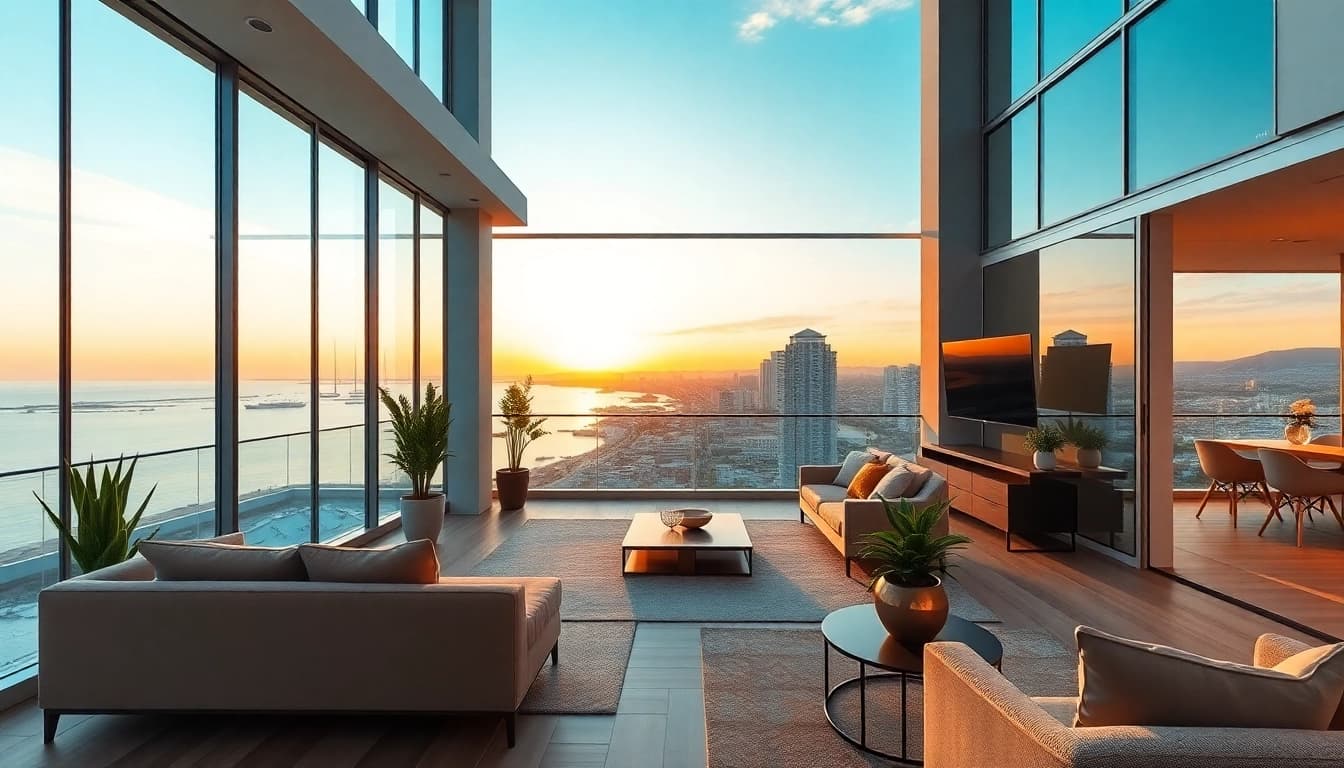 Immobilien in Batumi kaufen – Hübsches modernes Appartement mit Meerblick in Batumi.