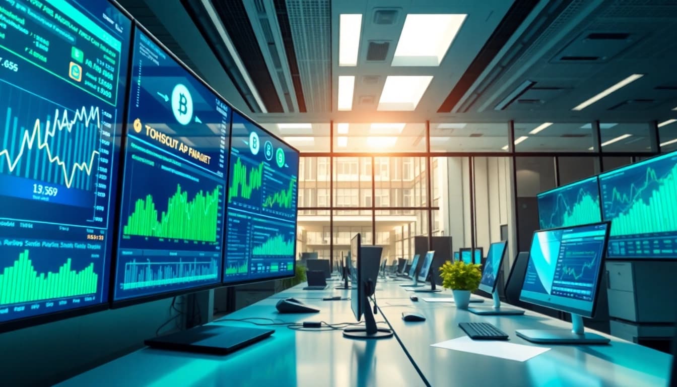 Explore l'actualité de la finance décentralisée dans un environnement numérique moderne.