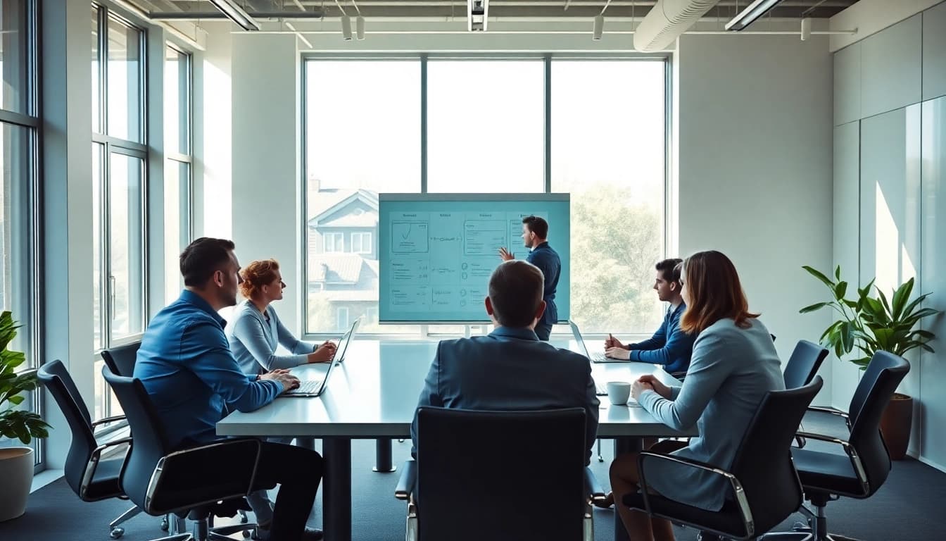 Strategieberatung im modernen Büro, wo Berater wichtige Strategien entwickeln und umsetzen.