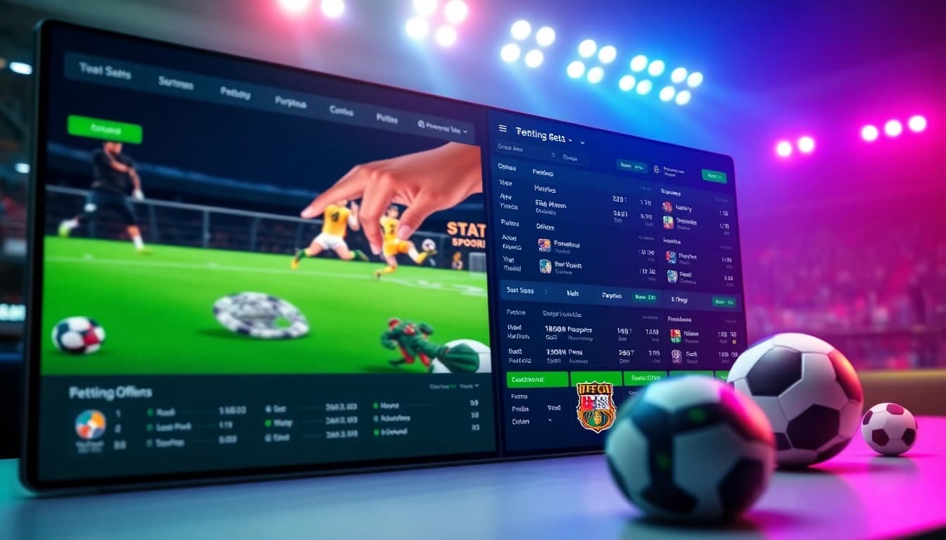 Discover online neue wettanbieter through an engaging sports betting platform interface displaying exciting promotions.