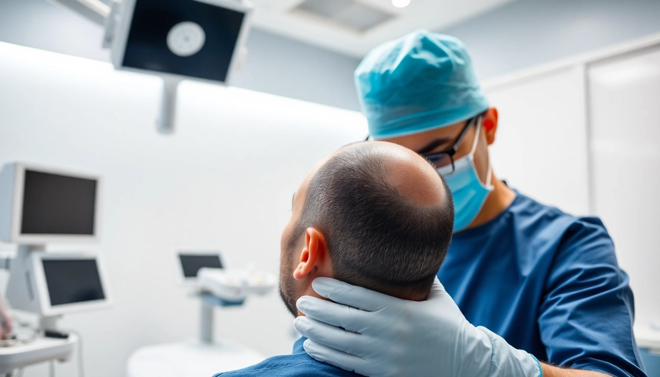 Haartransplantation Türkei in einem modernen Klinikumfeld mit einem erfahrenen Chirurgen.