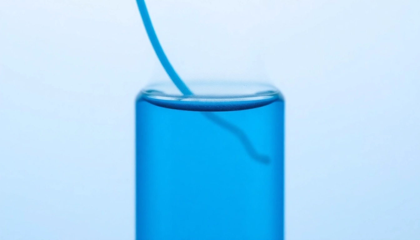Kolloidales Silber 25 ppm in einer eleganten Flasche auf einem neutralen Hintergrund präsentieren.
