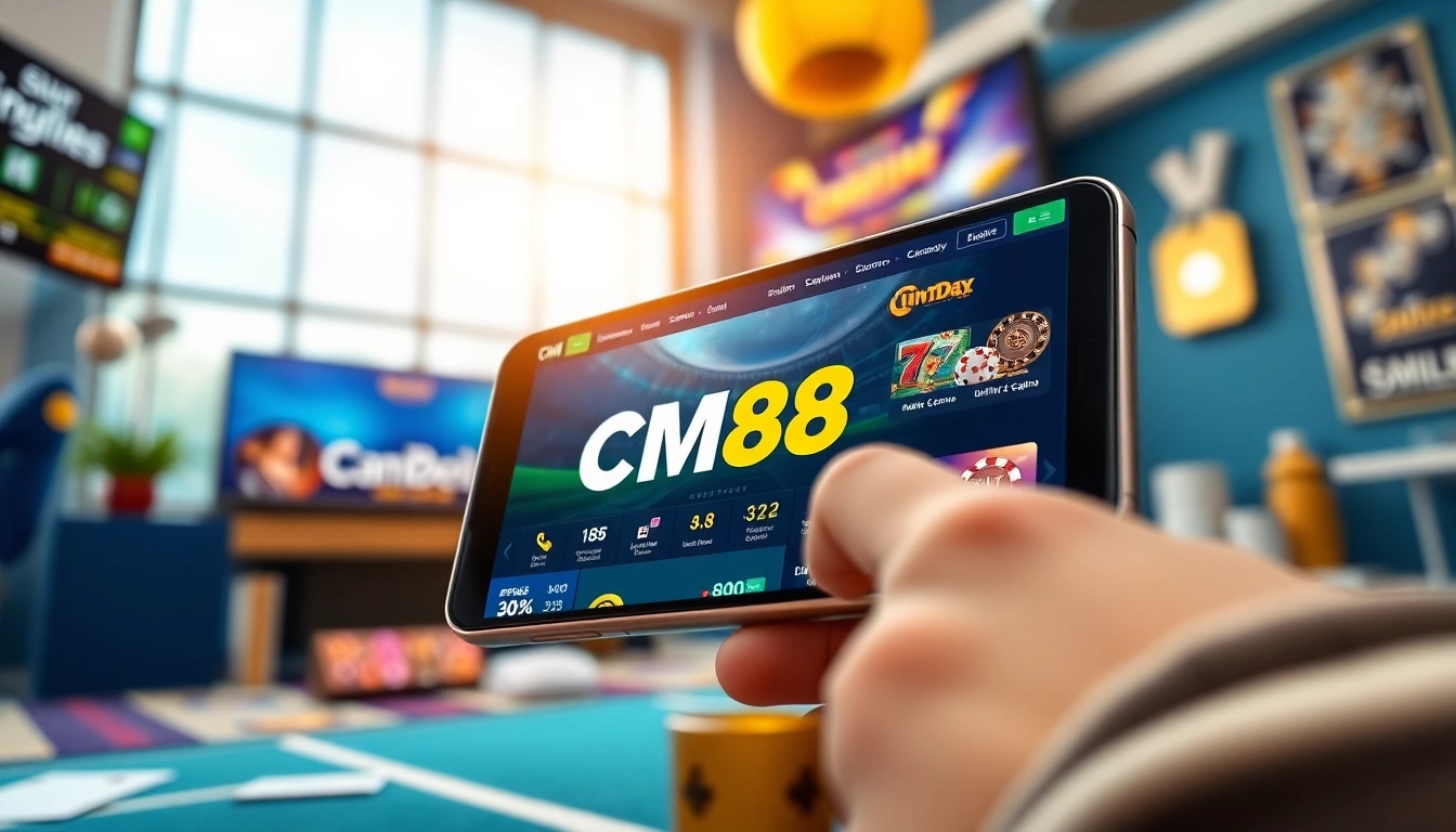 CM88 online betting interface showcasing engaging gaming options and features