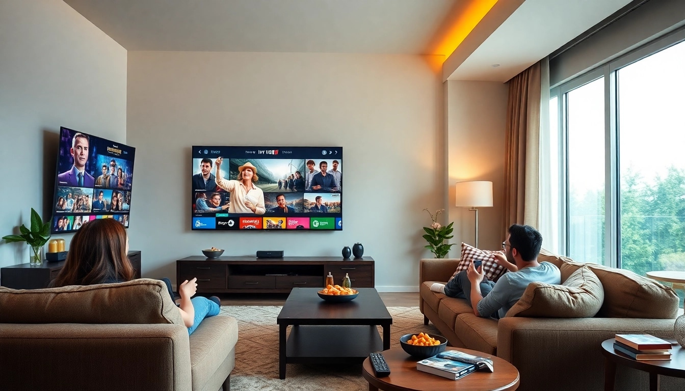 Mit wenigen Klicks IPTV kaufen und im modernen Wohnzimmer entspannen.