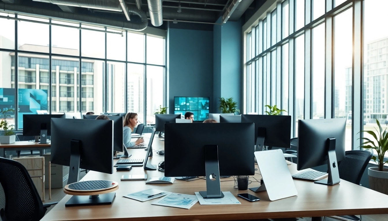 IT-Systemhaus Magdeburg bietet moderne Techniklösungen in einem modernen Büro an.