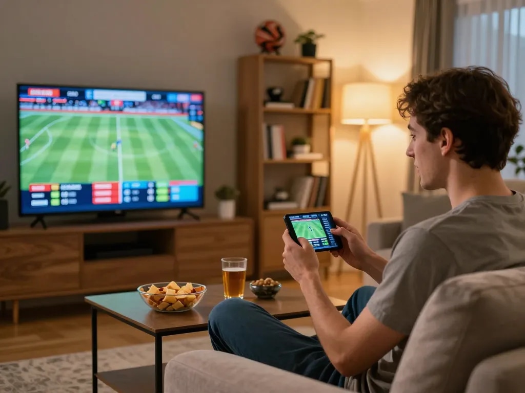 Xoilac enthusiasts engaging in online betting with exciting live odds displayed on mobile device.