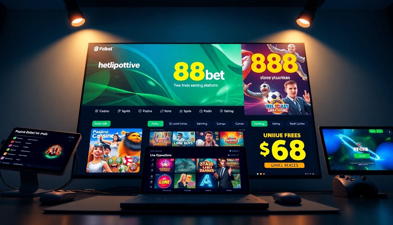Experience the vibrant interface of F8bet's online betting platform, highlighting diverse gaming options.