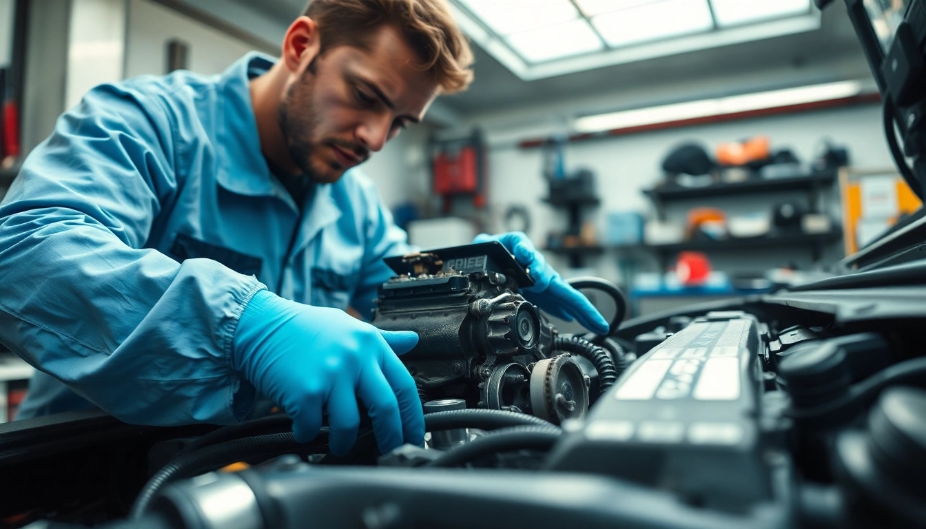 Motorschaden Ankauf und Fahrzeugbewertung durch Experten in einer Werkstatt.
