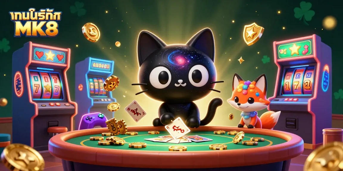 Engage in thrilling gameplay at เกมพอร์ทัล MK8 with vibrant visuals, jackpots, and cosmic excitement!