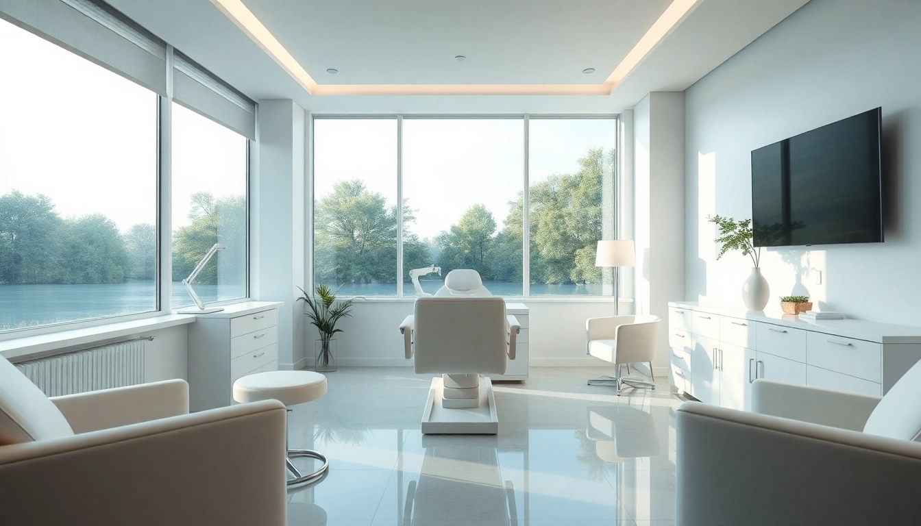 Kirkegaard Aesthetics moderne Klinik mit eleganten Möbeln und beruhigender Atmosphäre
