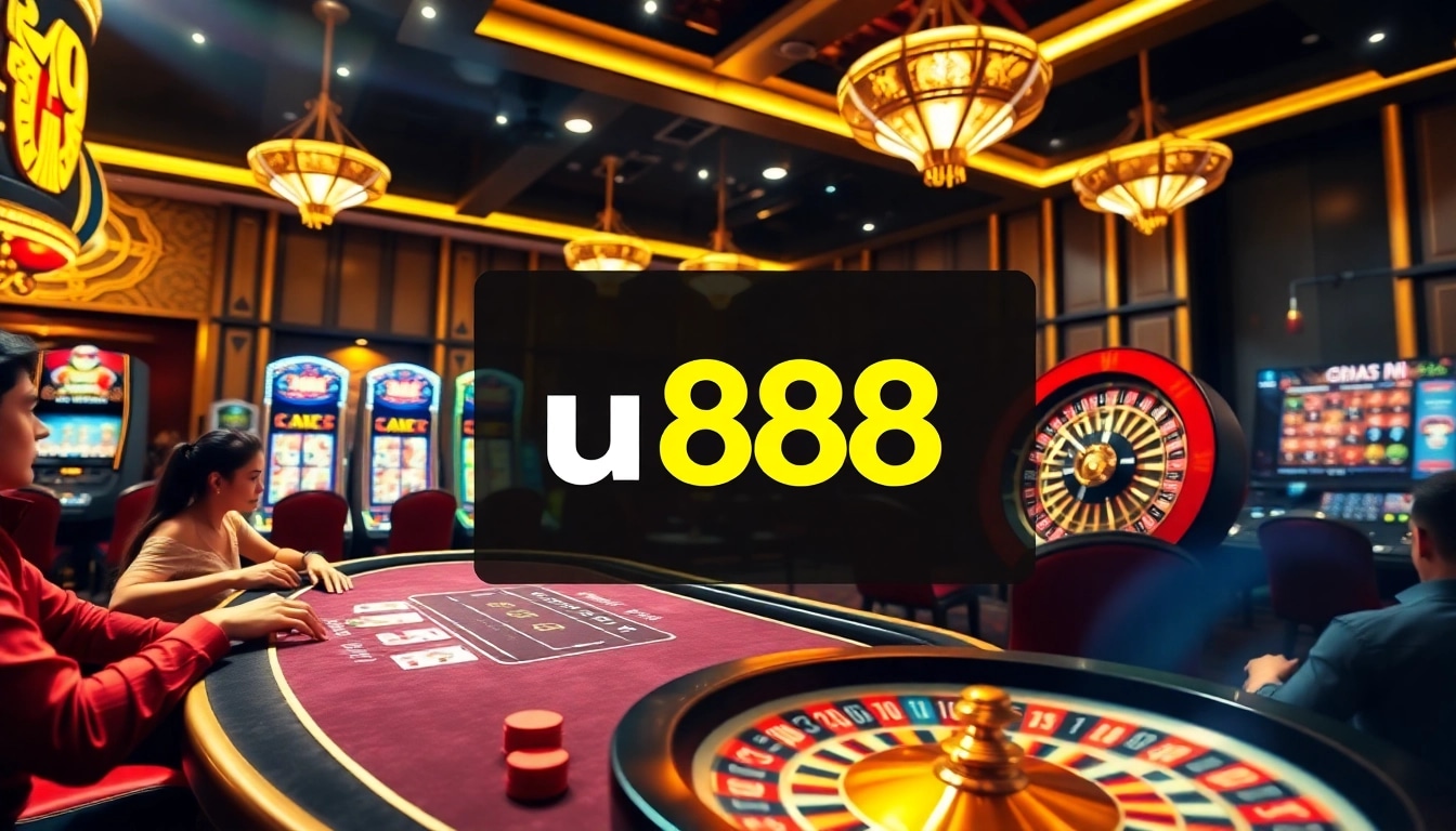 Experience thrilling gameplay at u888 with vibrant casino visuals and exciting betting action.