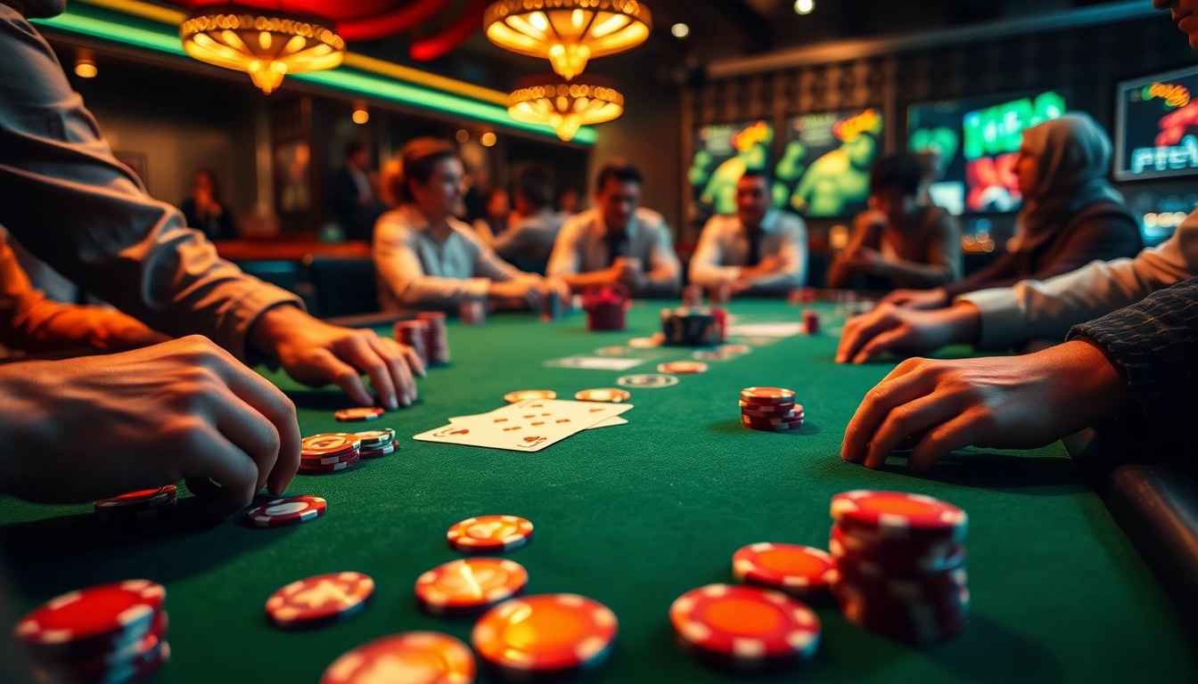 Spiele an einem Casino-Tisch mit aufregenden Elementen auf casino spiele.de