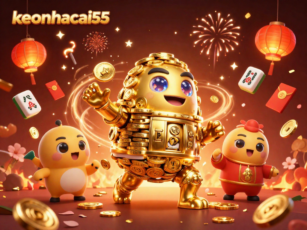 Experience the thrilling vibes of keonhacai55 through spinning slots and golden treasure.