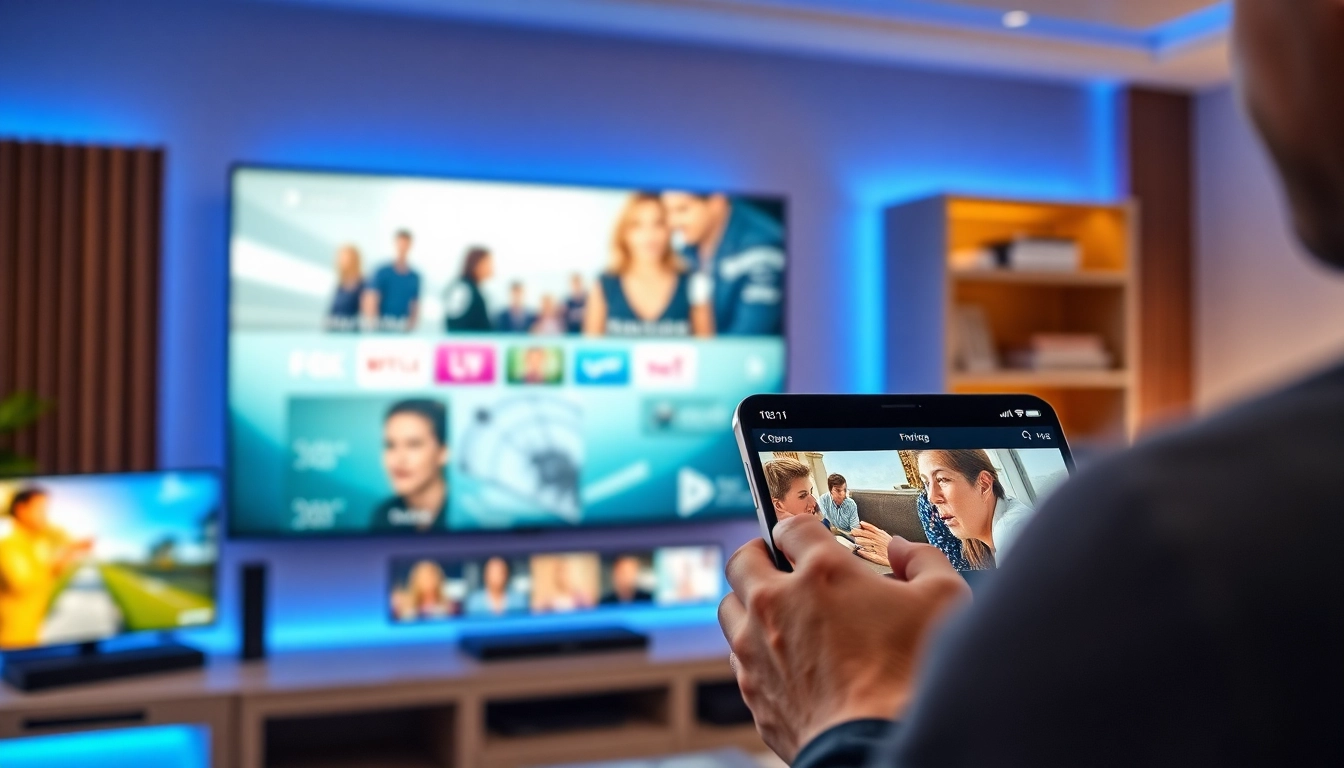 IPTV Anbieter zeigt moderne Technologien in einem eleganten Arbeitsbereich.