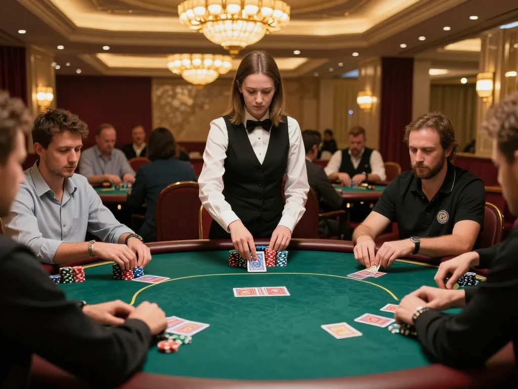 BCX88 players engaged in a high-stakes poker game at a luxurious casino table