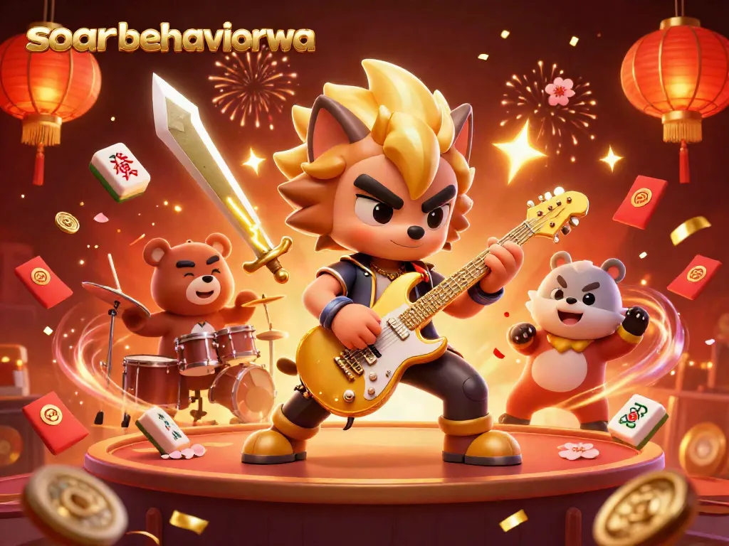 Experience the thrilling energy of soarbehaviorwa with vibrant characters and casino-themed elements.