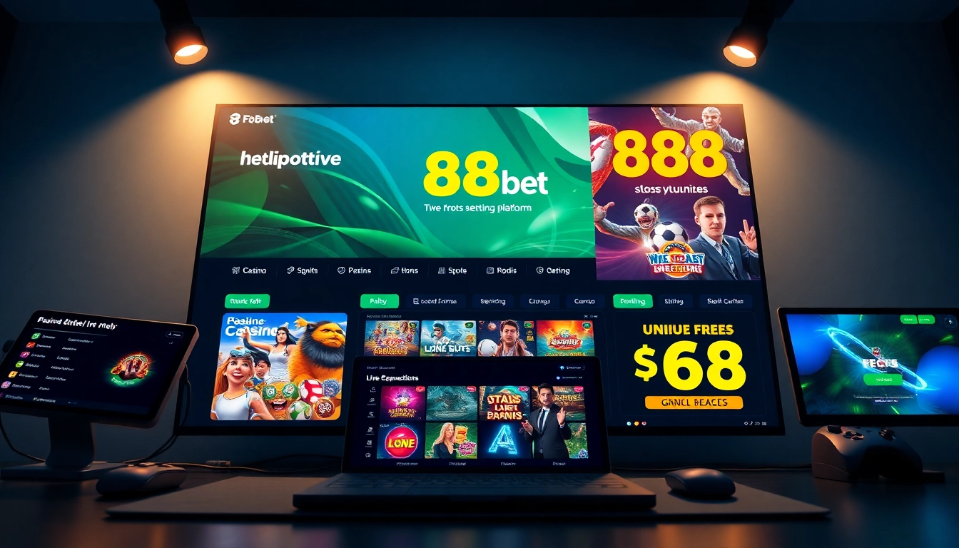 Experience the vibrant interface of F8bet's online betting platform, highlighting diverse gaming options.