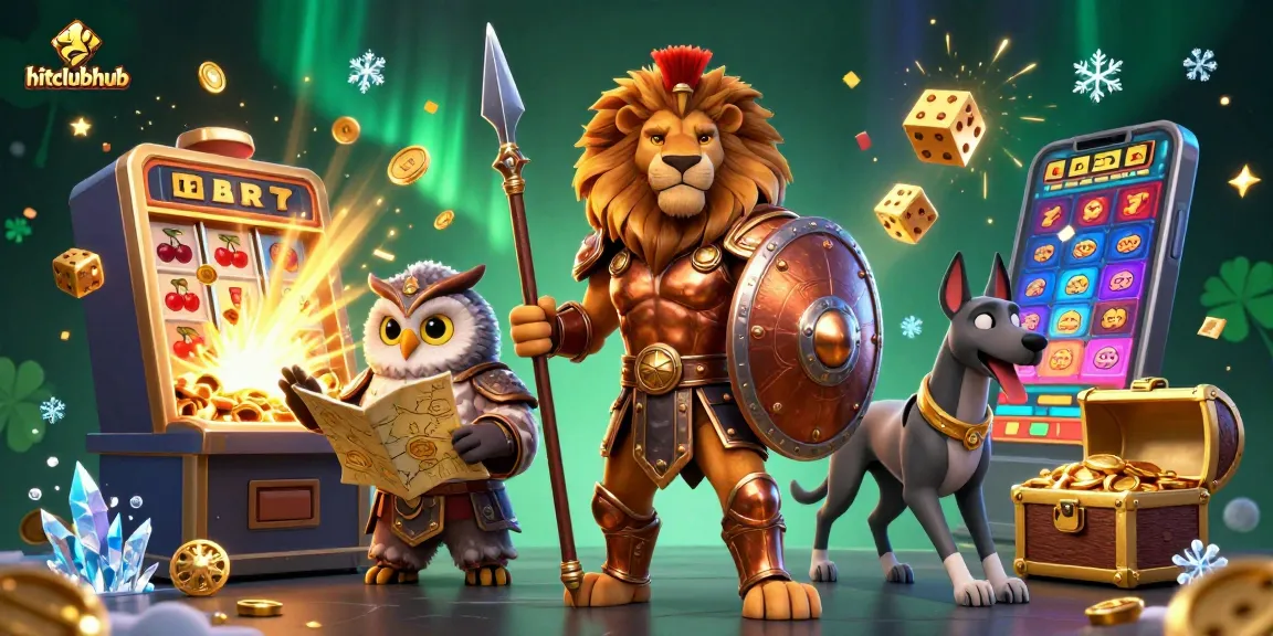 Experience the thrill of hitclubhub with a stunning 3D casino scene bursting with jackpots and gaming excitement.