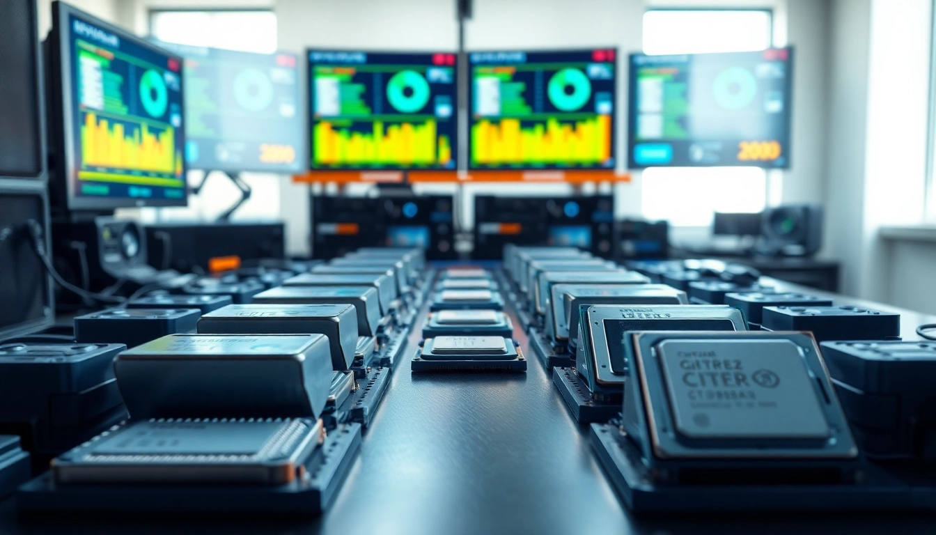 Prozessor Vergleich verschiedener Modelle in professionellem Testaufbau.
