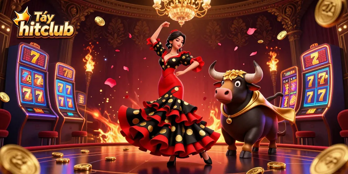 Tải hitclub to immerse in an exciting casino scene with captivating characters and vibrant gaming elements.