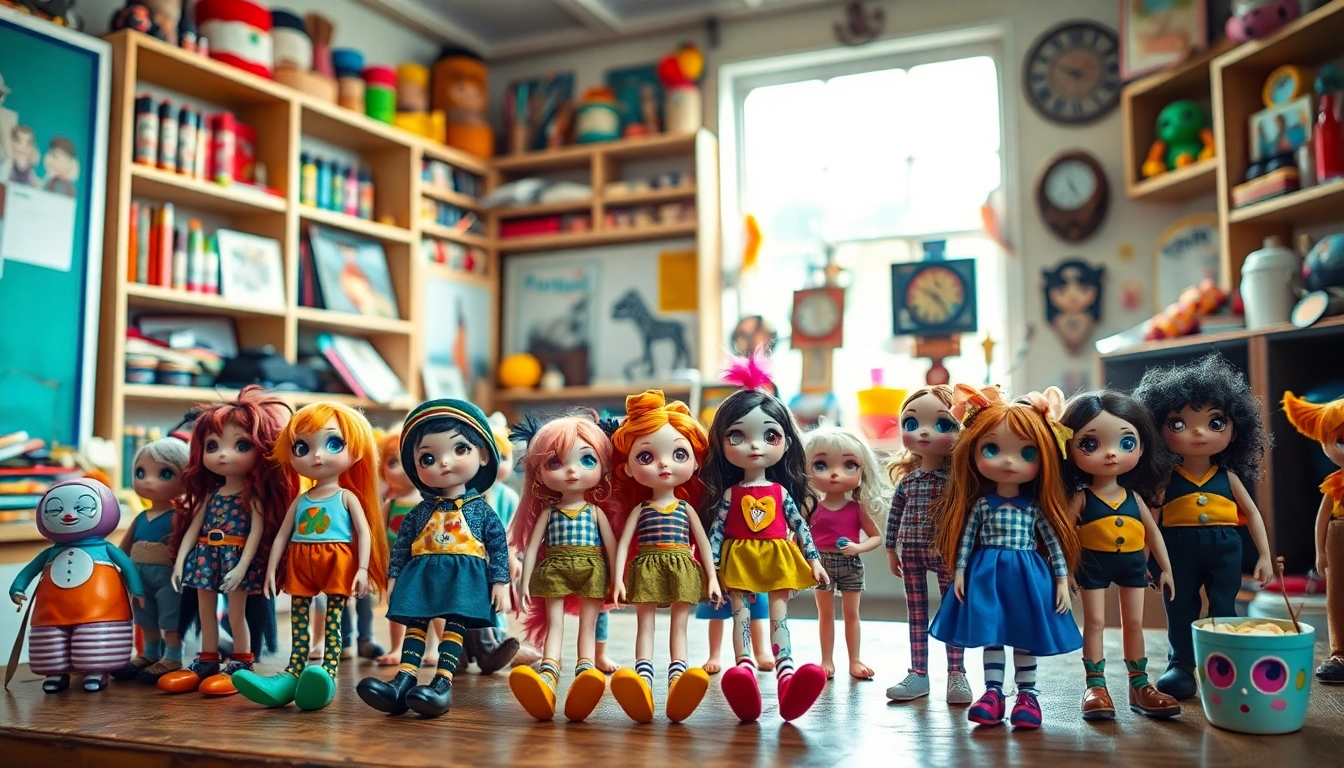 Gestalten Sie kreative und einzigartige Gutdolls in einem stilvollen und farbenfrohen Atelier.
