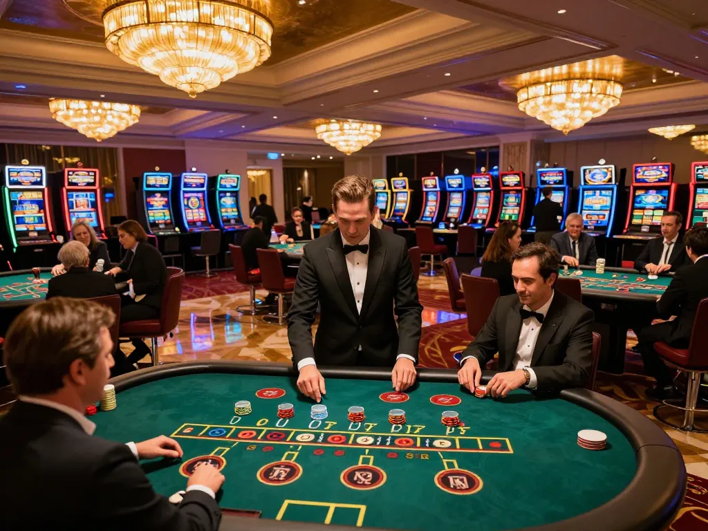 Players enjoying strategic games at SC88 COM in a vibrant casino atmosphere