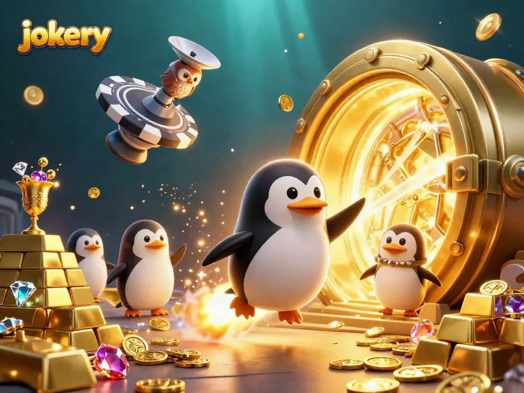 Experience big wins and the excitement of jokery with vibrant, dynamic casino-themed 3D art.