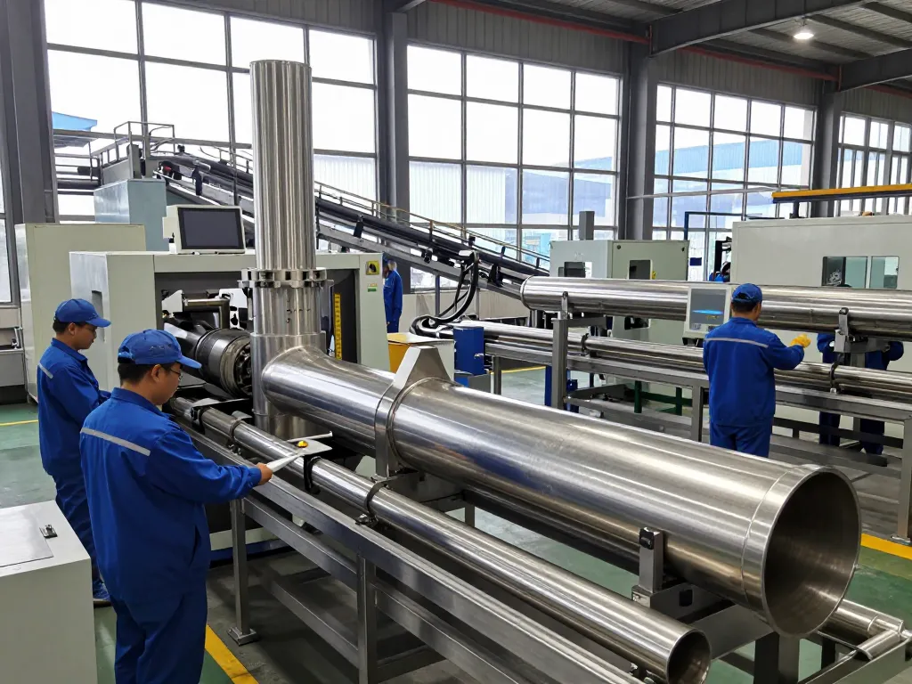 Sumwin stainless steel manufacturing showcasing advanced machinery and dynamic production.
