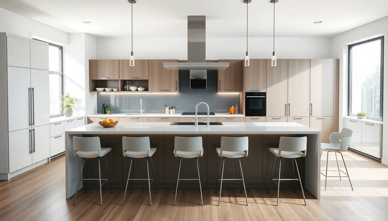 Küchenstudio in Frankfurt am Main zeigt modernes Küchendesign mit eleganten Möbeln.