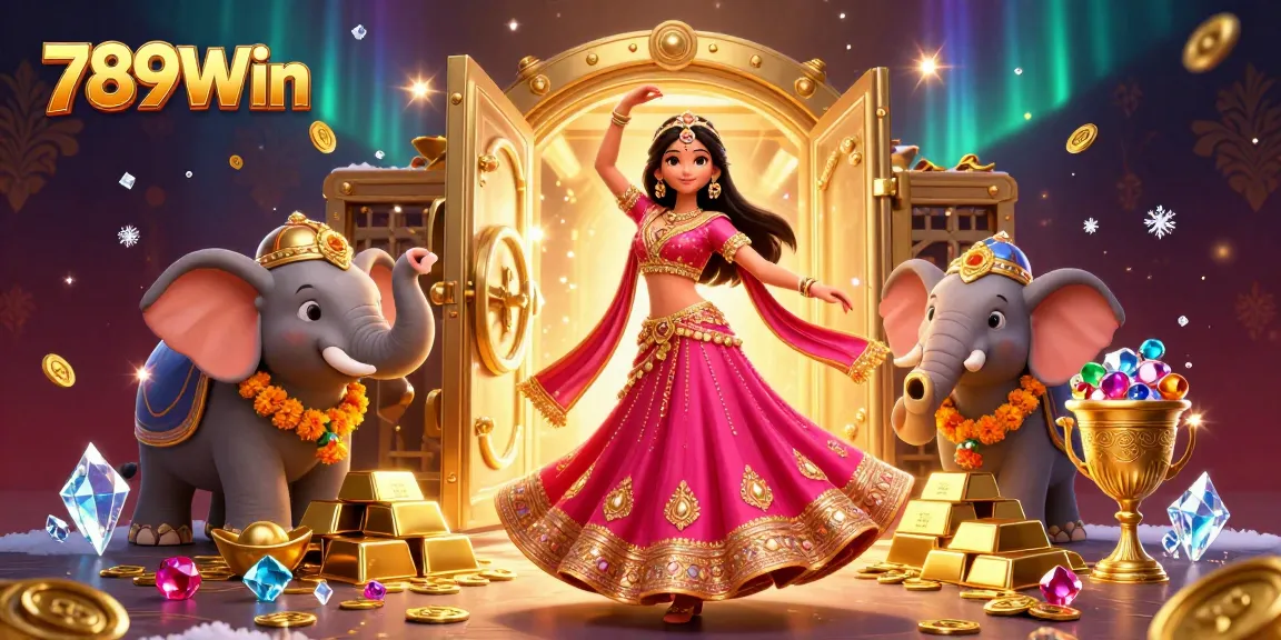 Winning at 789Win Casino with vibrant celebration elements and festive imagery.