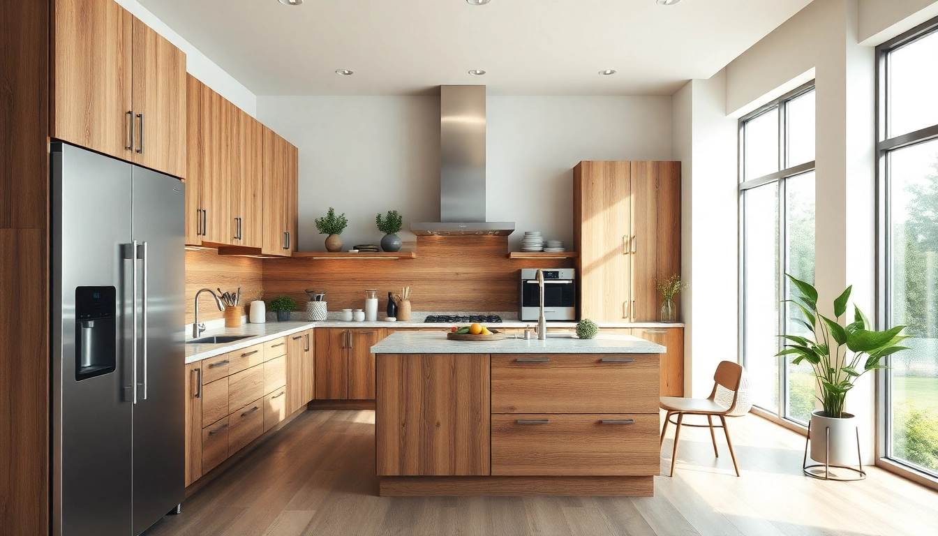 Küchenstudio in Frankfurt am Main mit modernem Design und hellem Licht.
