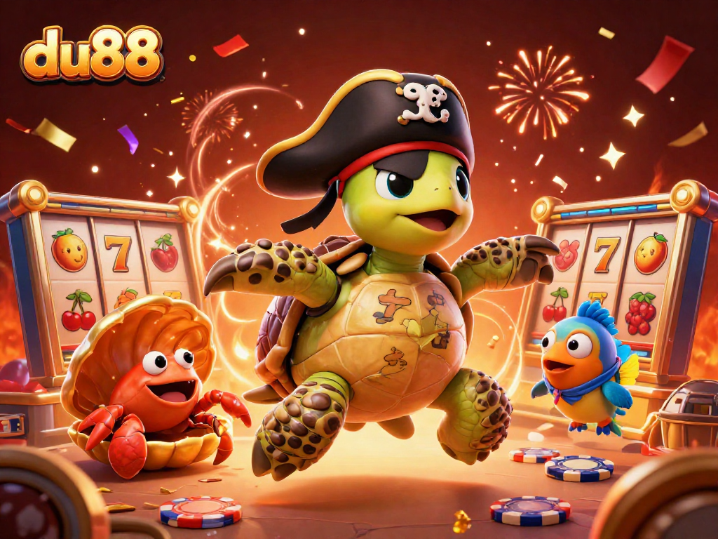 Play exciting slots at du88 featuring vibrant characters and 3D casino elements