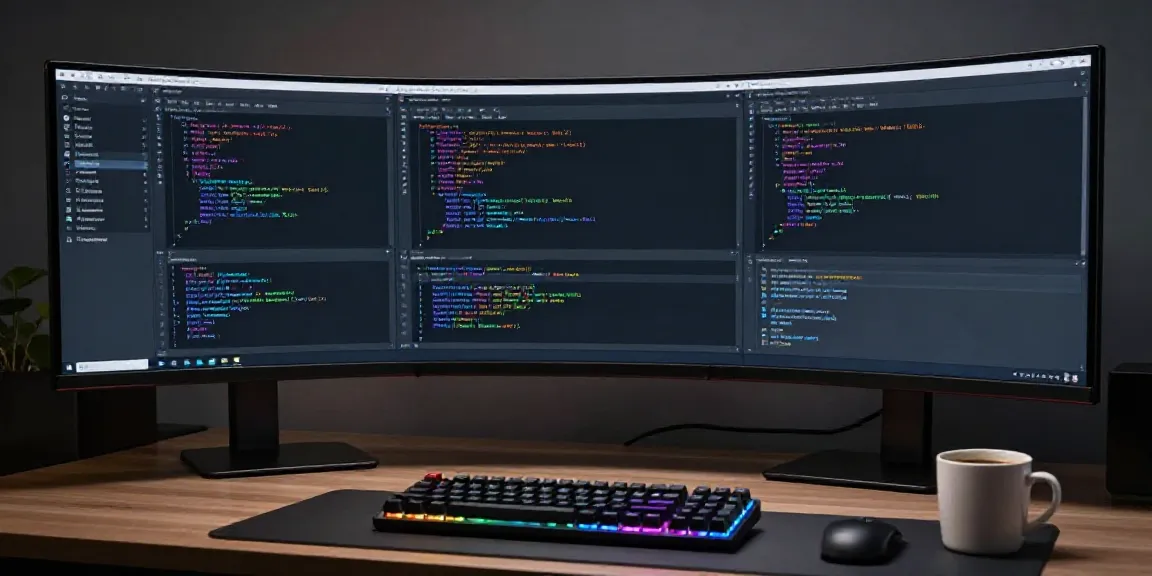 Gadget-Nachrichten über Softwareentwicklung in einem modernen Entwicklerarbeitsplatz.
