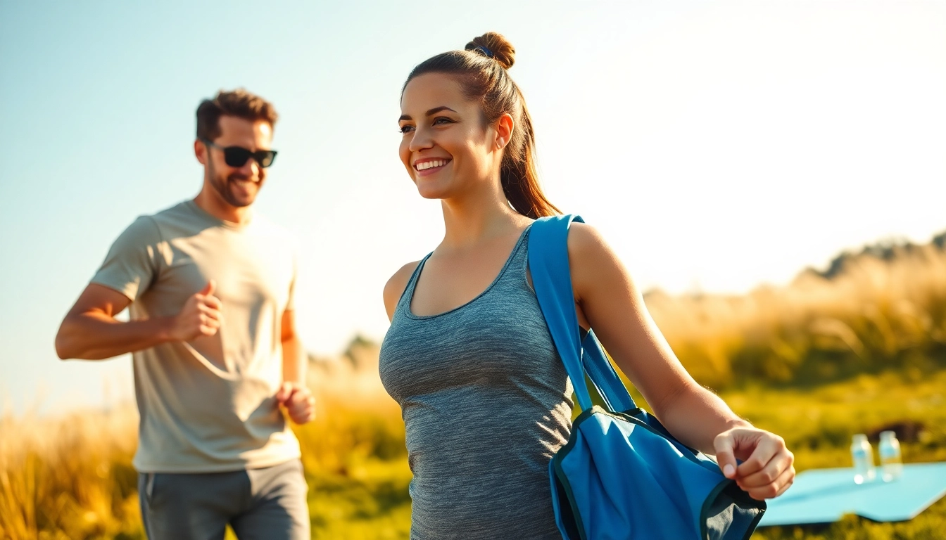Person trainiert draußen mit Personal Trainer für erfolgreichen Gewichtsverlust.
