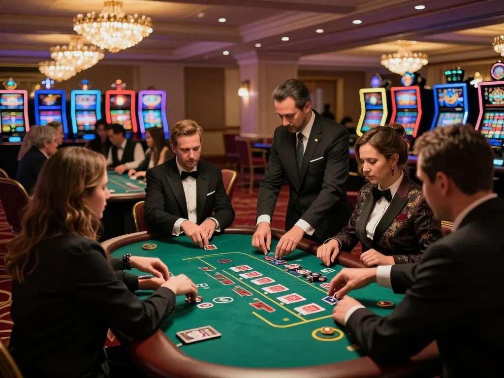 GO88 players engaging in strategic blackjack action at a luxury casino table