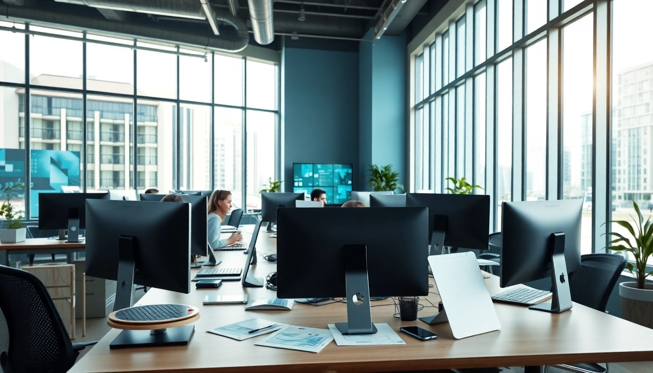 IT-Systemhaus Magdeburg bietet moderne Techniklösungen in einem modernen Büro an.