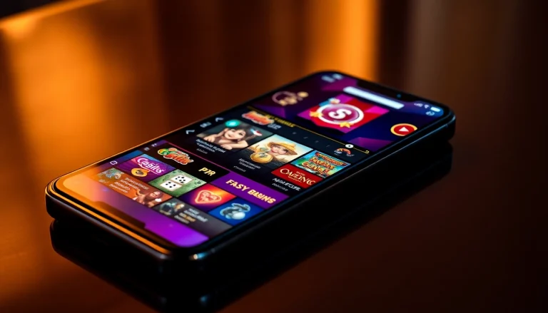 Erleben Sie die besten Casino apps auf einem modernen Smartphone mit aufregenden Spielen und Bonussen.