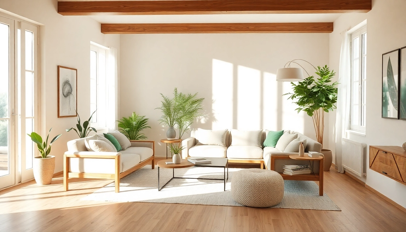 Ein gemütliches Wohnzimmer, das durch eine geschickte Raumgestaltung mit harmonischen Farben und natürlichen Lichtverhältnissen besticht.