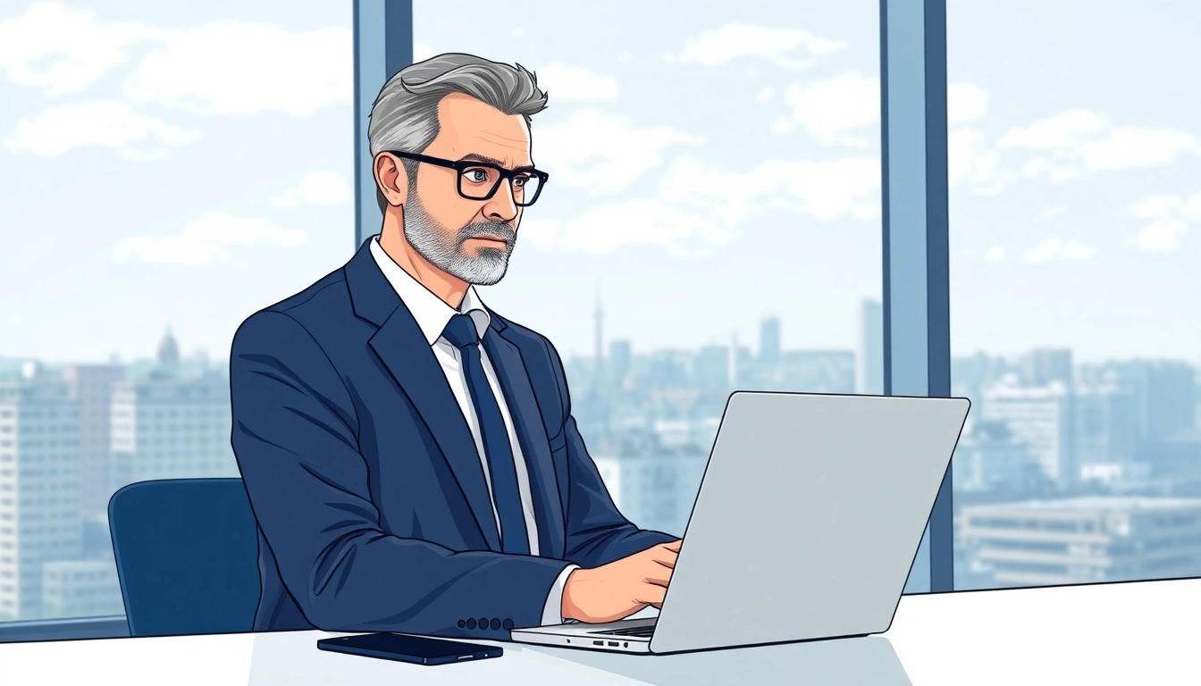 Headhunter Kiel, der professionell mit Kandidaten im eleganten Büro kommuniziert.