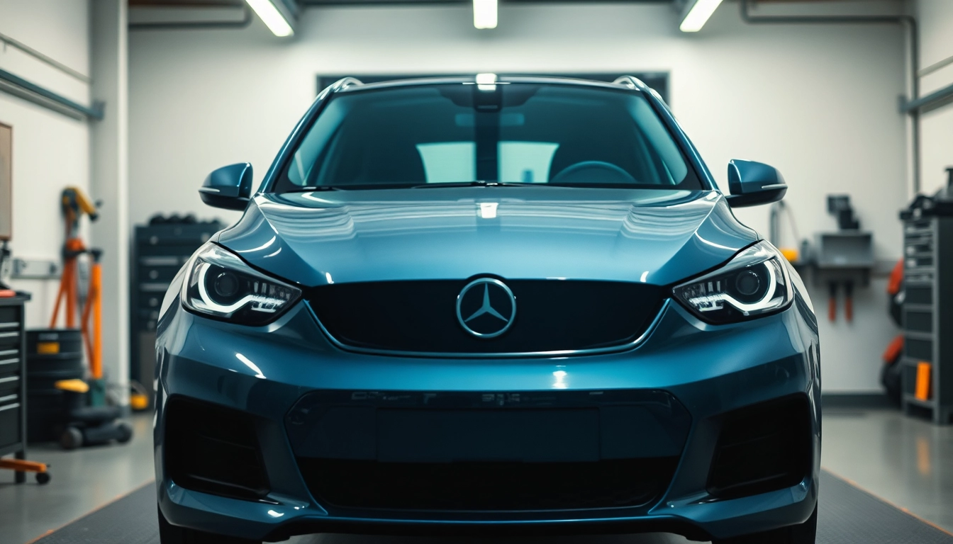 Professionelle Smart Repair München Werkstatt mit Auto-Reparatur und glänzenden Oberflächen.