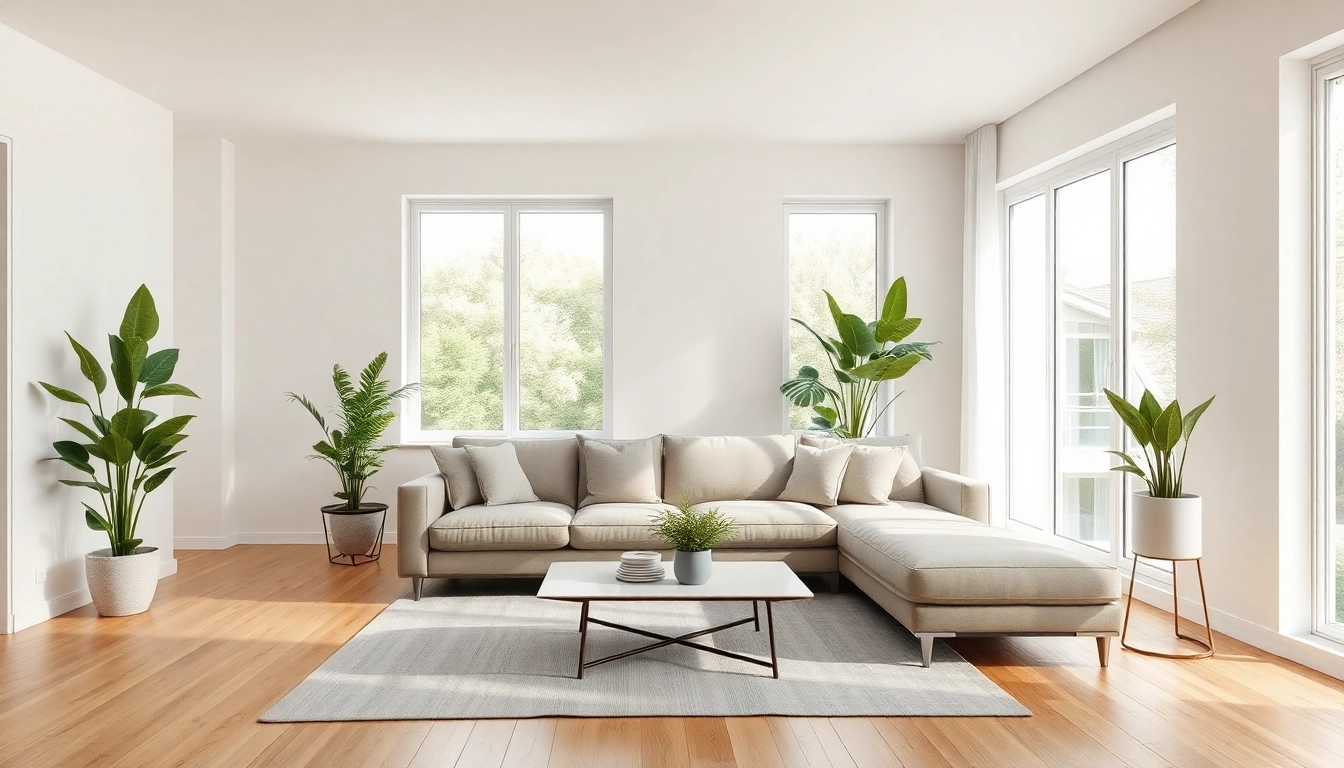 Inspirierende Raumgestaltung eines modernen Wohnzimmers mit eleganten Möbeln und sanfter Beleuchtung.