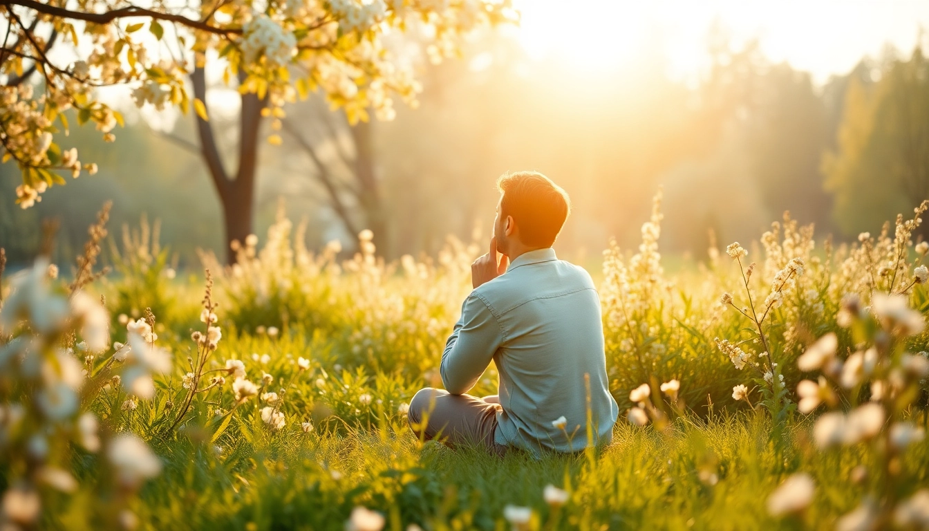 Person reflecting in a peaceful setting about coaching in Lebenskrisen for personal growth.