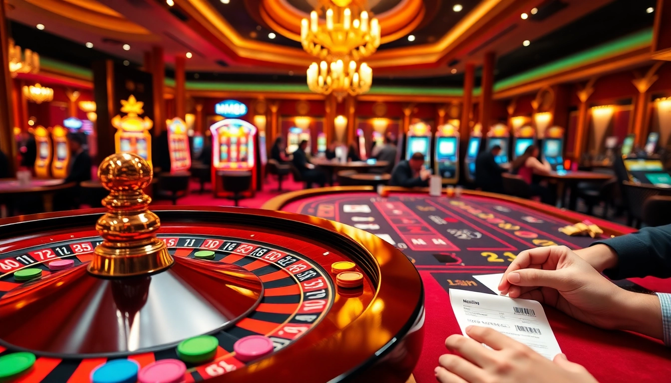 Players enjoying their experience at https://mm88.observer/ with vibrant casino games and engaging atmosphere.