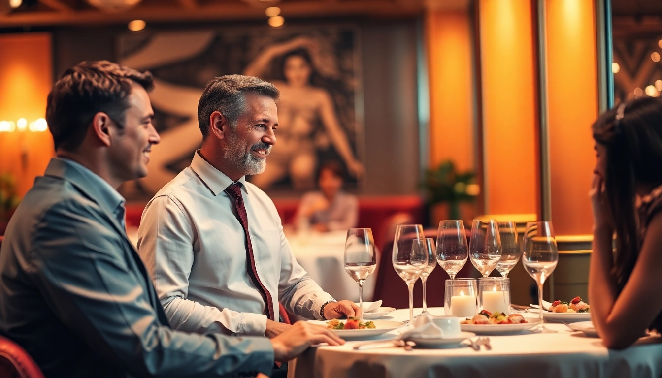 Headhunter Gastronomie in eleganter Restaurantumgebung im Gespräch.