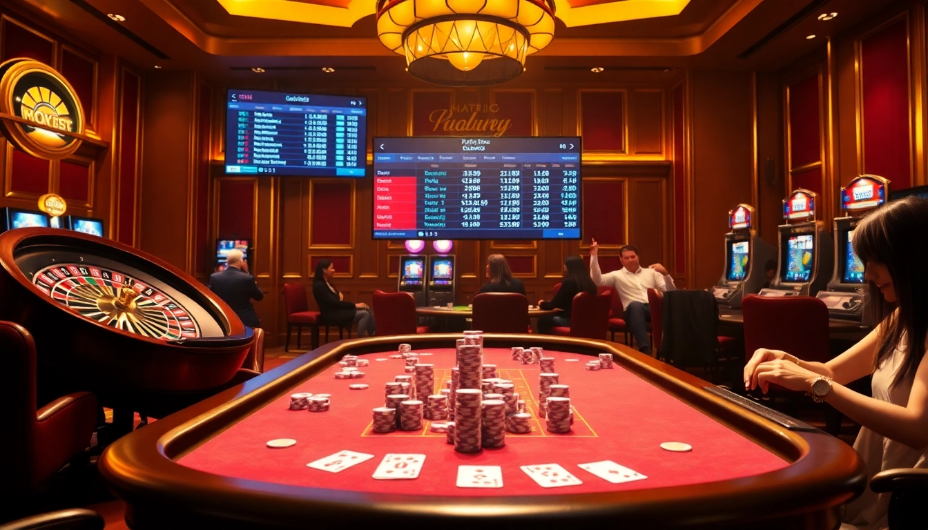 Experience exciting gameplay at https://www.vaoluoitv.com/ with vibrant casino tables and thrilling gambling elements.