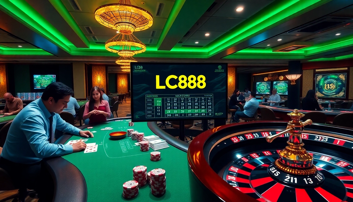 Experience Đăng Ký LC88 enthralling with vibrant casino ambiance and engaging gambling activities.