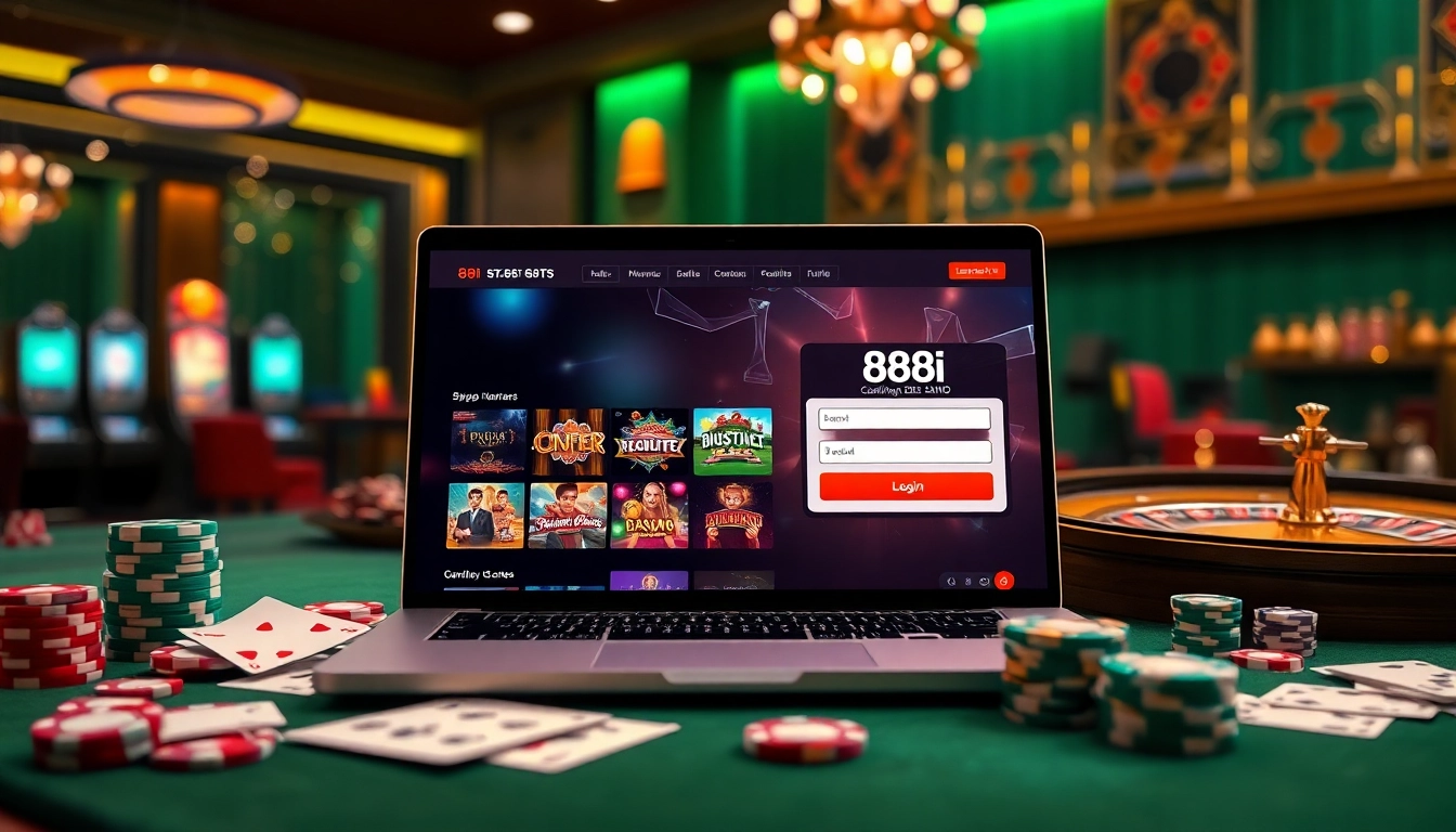 Experience the thrilling 88i đăng nhập interface, showcasing exciting casino games and the allure of online gambling.